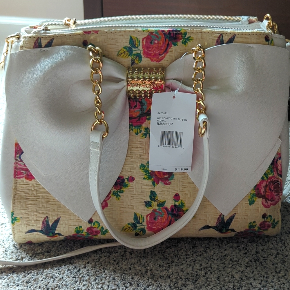 Betsey Johnson Purse - Welcome To The Big Bow - NWT